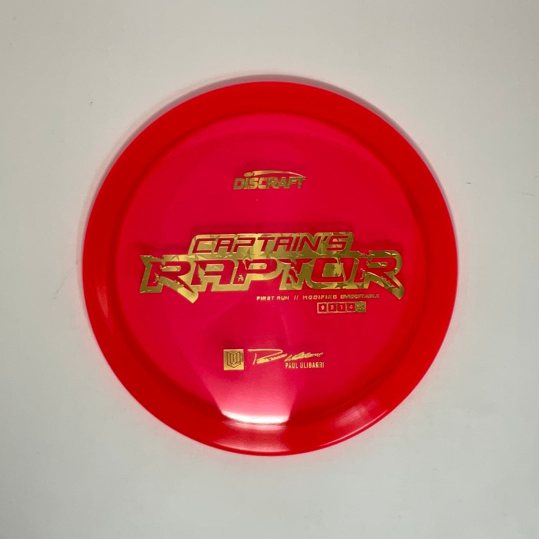 First Run Captain’s Raptor - Special Blend Z - Paul Ulibarri
