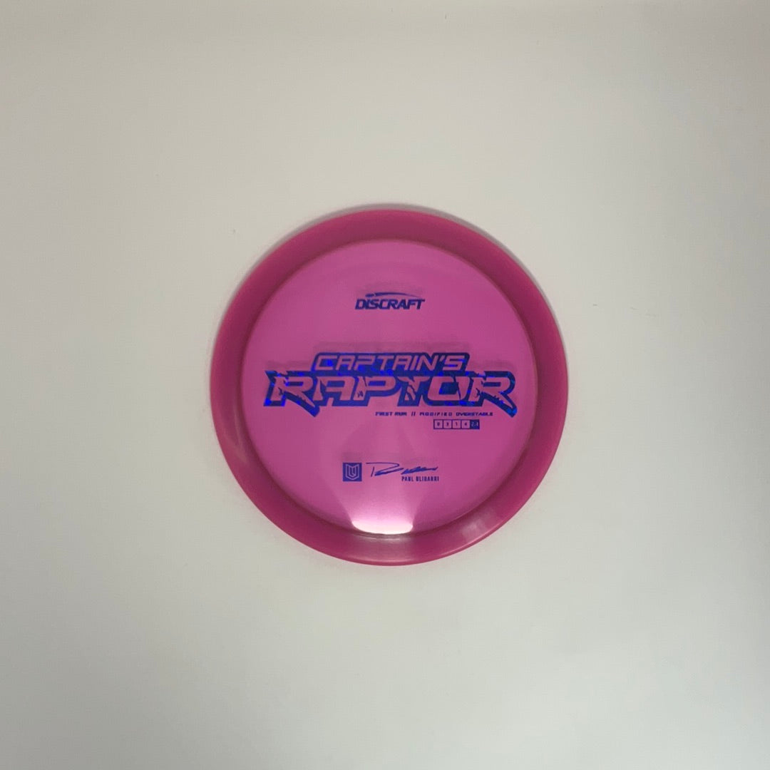 First Run Captain’s Raptor - Special Blend Z - Paul Ulibarri