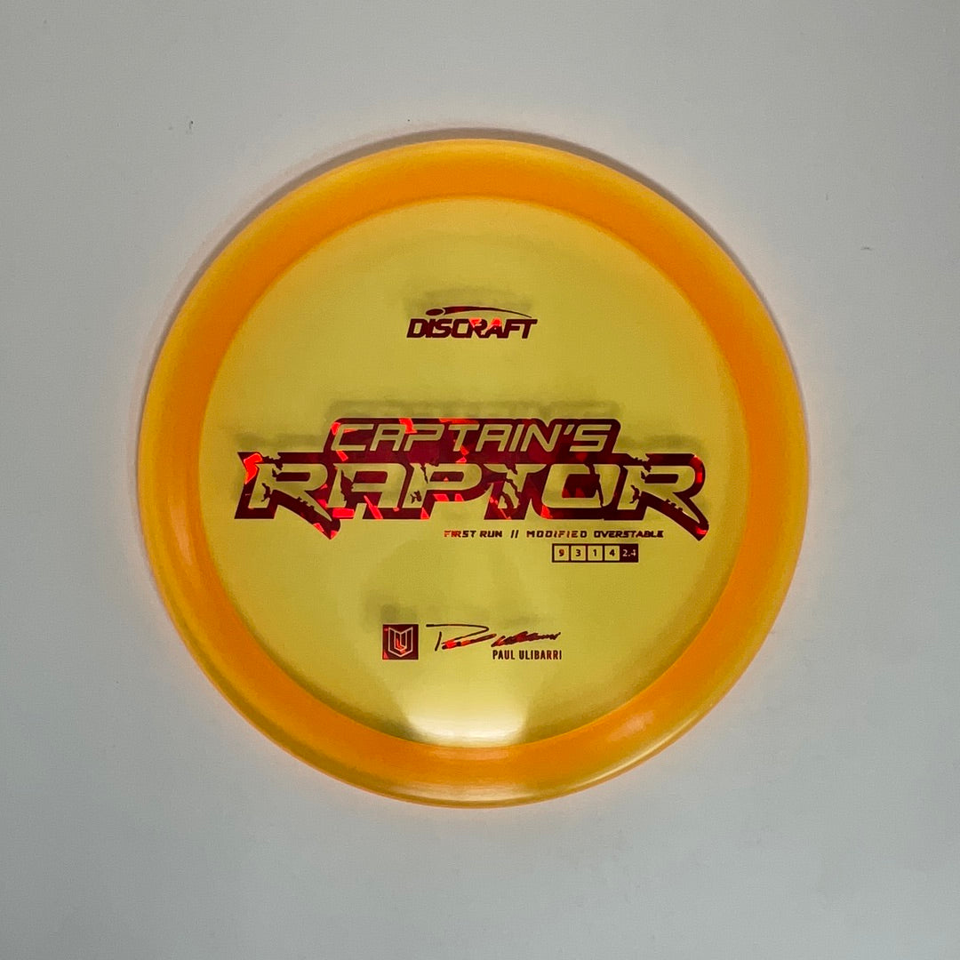 First Run Captain’s Raptor - Special Blend Z - Paul Ulibarri
