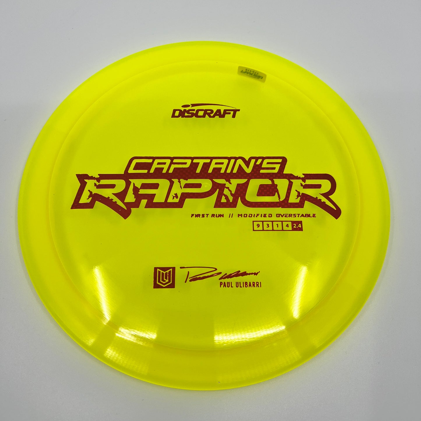 First Run Captain’s Raptor - Special Blend Z - Paul Ulibarri