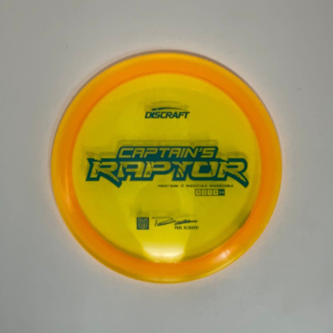 First Run Captain’s Raptor - Special Blend Z - Paul Ulibarri