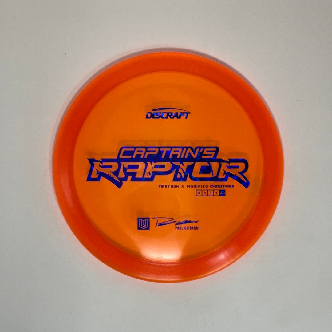 First Run Captain’s Raptor - Special Blend Z - Paul Ulibarri