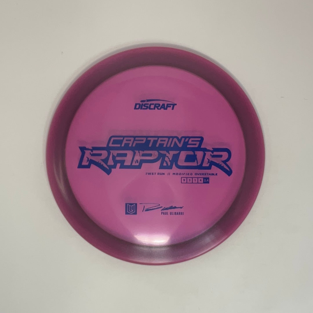 First Run Captain’s Raptor - Special Blend Z - Paul Ulibarri