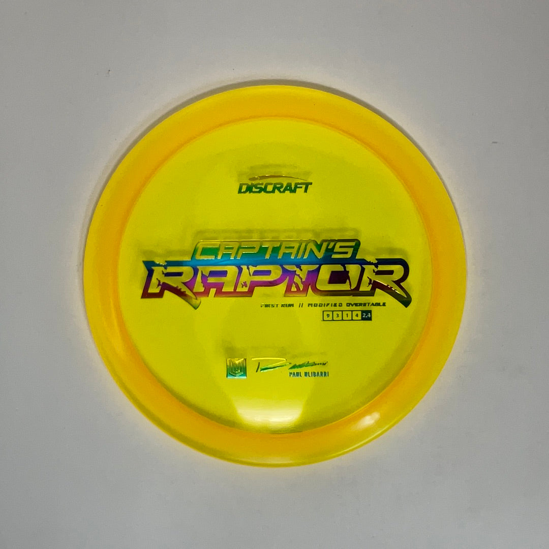 First Run Captain’s Raptor - Special Blend Z - Paul Ulibarri