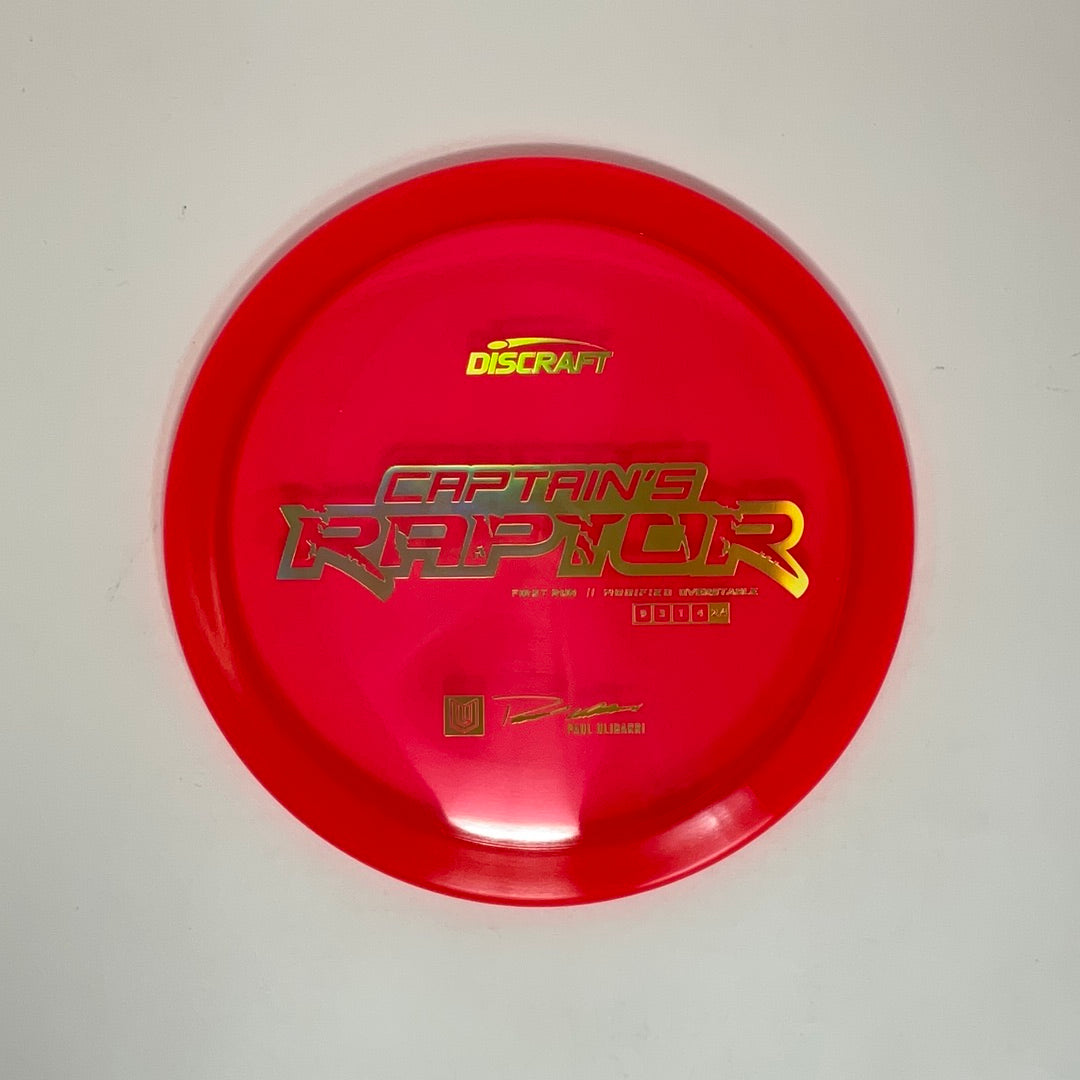 First Run Captain’s Raptor - Special Blend Z - Paul Ulibarri