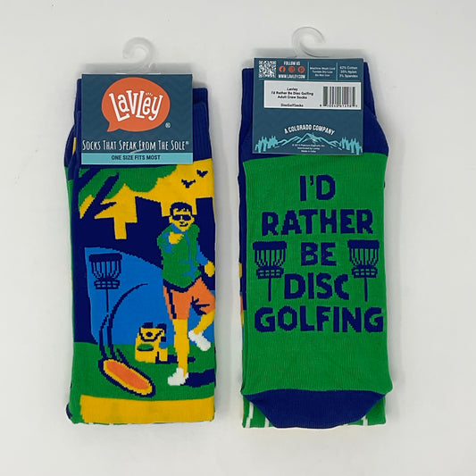Rather Be Disc Golfing Socks